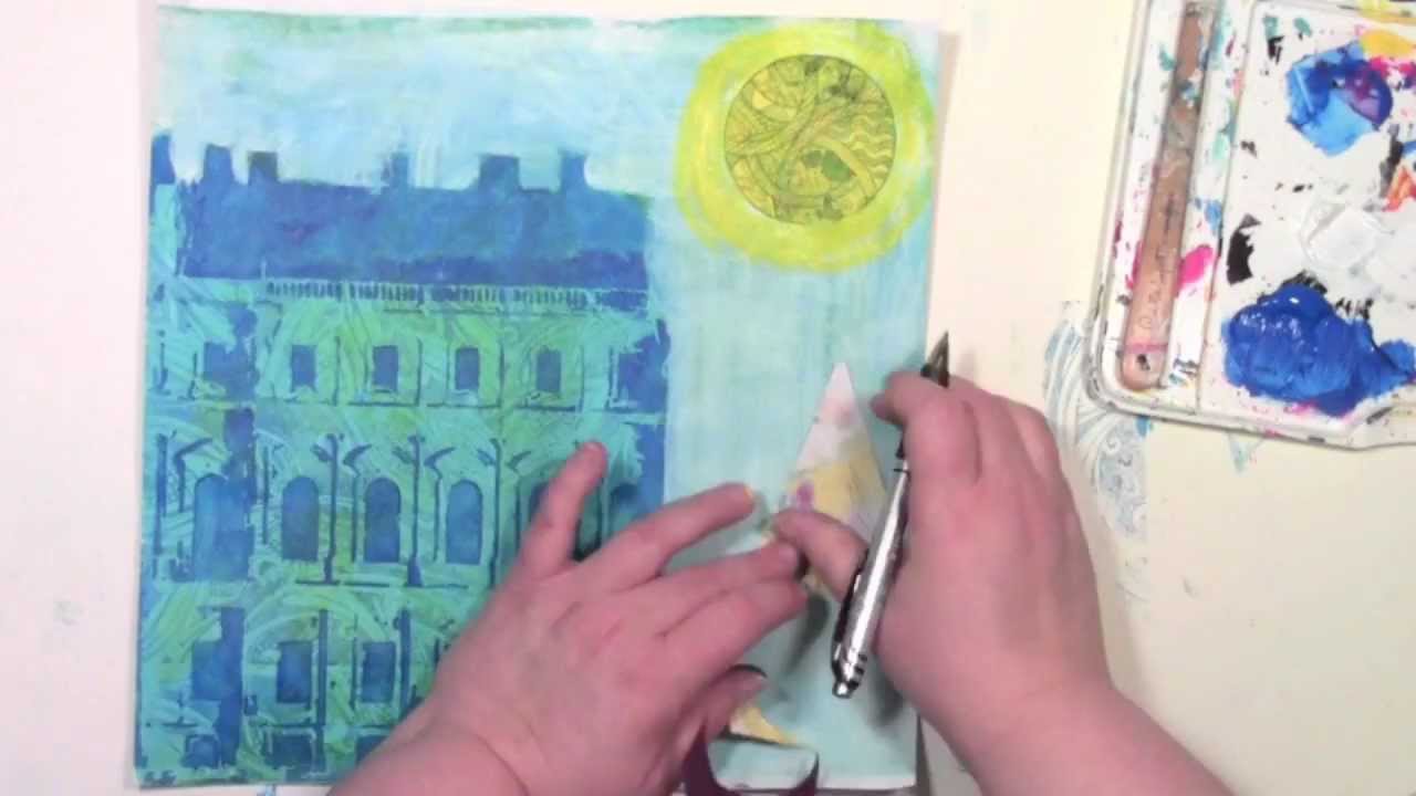 Using Stencils with Rubber Stamps YouTube