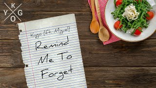 Kygo - Remind Me To Forget (ft. Miguel) LYRIC VIDEO