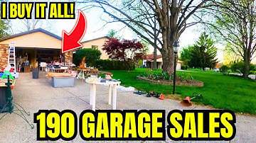 WE WENT WILD AT THE LARGEST COMMUNITY YARD SALE