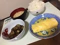 【天才的ご飯のお供】きゅうりのキューちゃん　卵焼き　大盛りご飯【おかわりしたい】