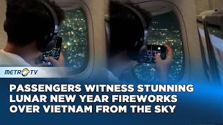 Perayaan Tahun Baru Imlek di Ketinggian, Kembang Api Spektakuler Terlihat dari Penerbangan Menuju Dubai