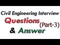 civil engineering interview question part - 3 | mechanics of solids