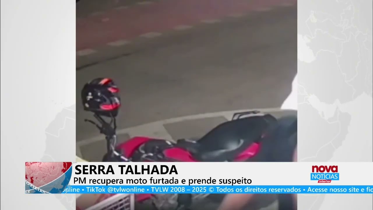 #NovaNotíciasInterior SERRA TALHADA PM recupera moto furtada e prende suspeito