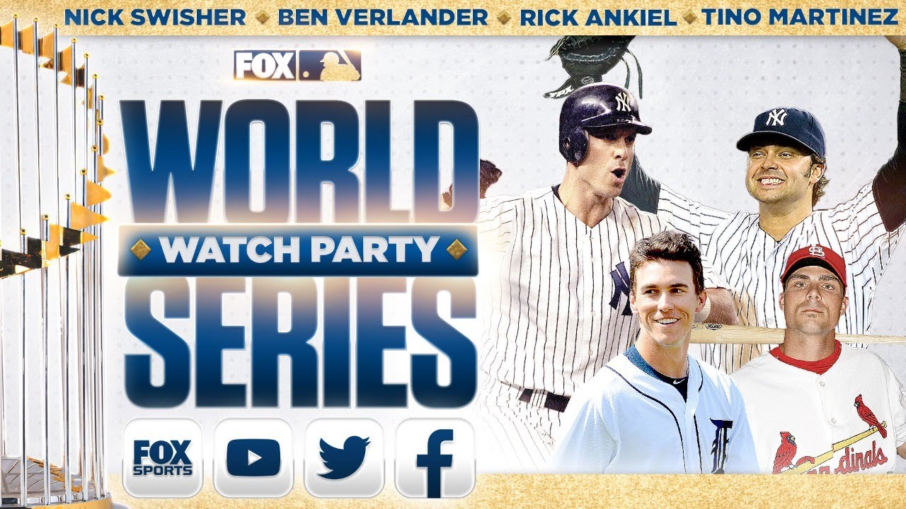 World Series Watch Party Nick Swisher, Tino Martinez, Rick Ankiel, Ben Verlander GAME 4 FOX MLB