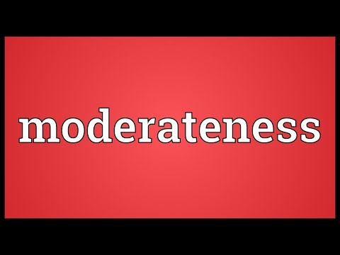 Header of moderateness
