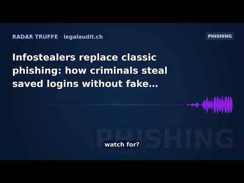 Infostealers replace classic phishing: how criminals steal saved logins without fake login pages