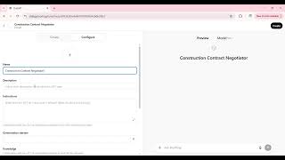 Creating a custom GPT for Construction Contracts Reviewing