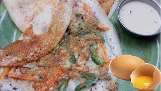 Muttai Dosai | Egg Masala Dosa Recipe in Tamil | Dosa Variety for Breakfast , Dinner