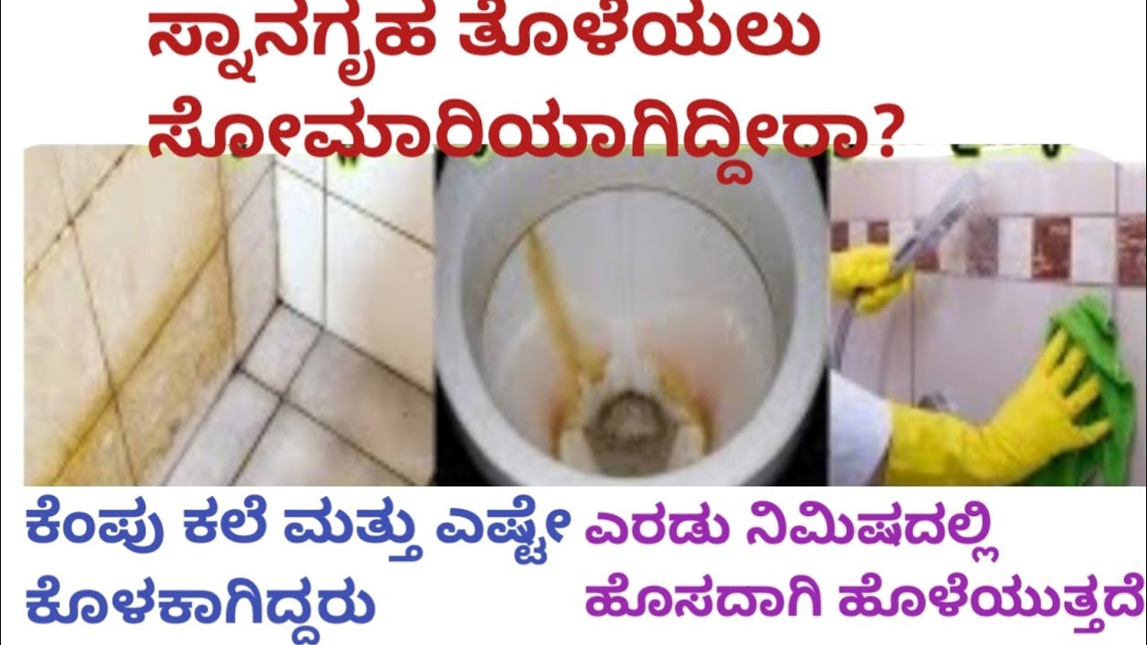 ಸ್ನಾನಗೃಹ ತೊಳೆಯಲು ಸೋಮಾರಿಯಾಗಿದ್ದೀರಾ!/ bathroom cleaning tips