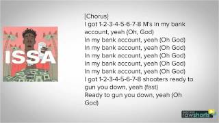21 Savage Bank Account 21 Savage Bank Account