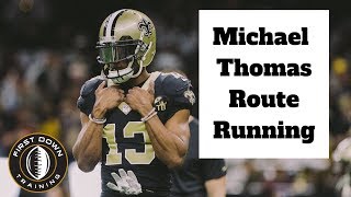 MICHAEL THOMAS ROUTE RUNNING Breakdown - New Orleans Saints - Can't Guard Mike