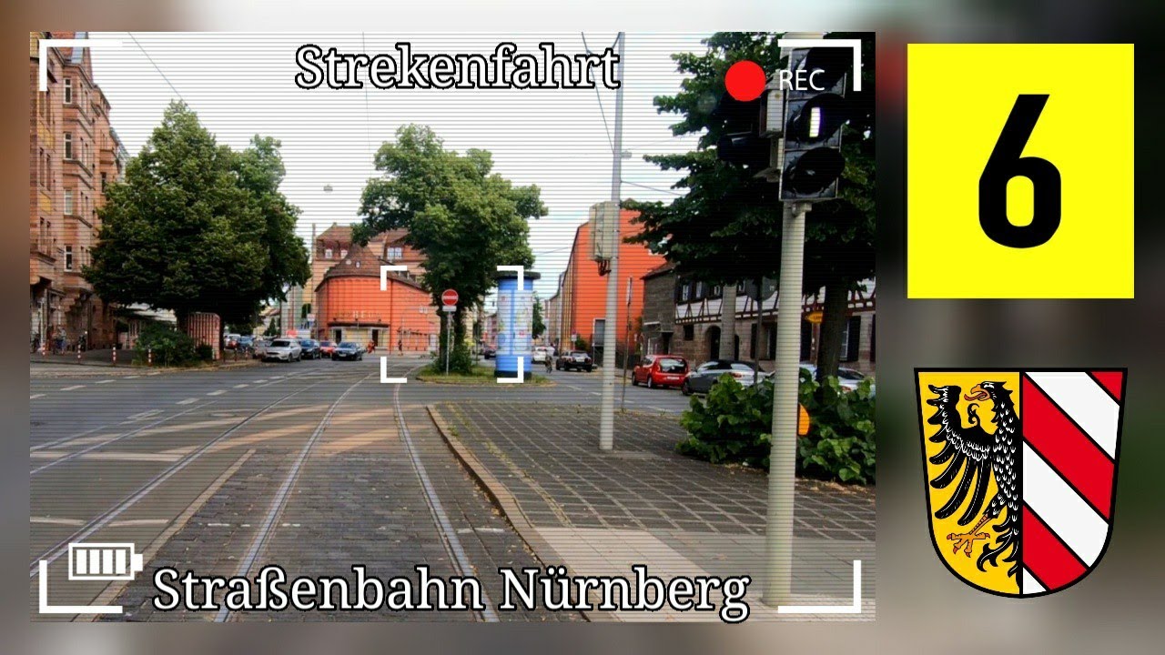 Streckenfahrt Straßenbahn Nürnberg // Mit der Linie 6 vom Westfriedhof zum Doku-Zentrum