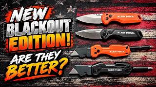Klein Tools Blackout Edition Flickblade Tools: Classic Orange vs. New Black Comparison