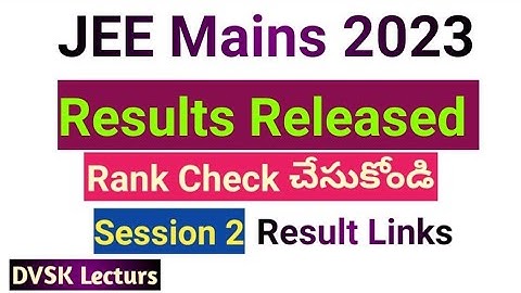 JEE Mains Session 2 Results Declared || Check your Rank || #jeemains2026 #jee2026 #josaa2026