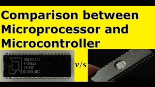 Comparison between Microprocessor and Micro controller in Hindi