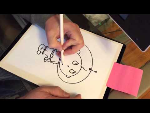 How to trace drawings on iPad Pro