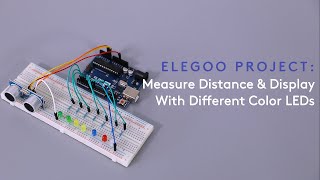 Measure Distance & Display With Different Color LEDs - Arduino Beginners Tutorials