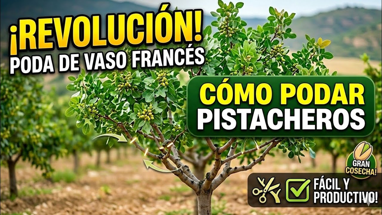 SISTEMA DE PODA VASO FRANCÉS EN EL PISTACHERO 