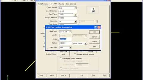 SURFCAM Tutorial - 2-Axis: Advanced Contour Machining - Open Contour