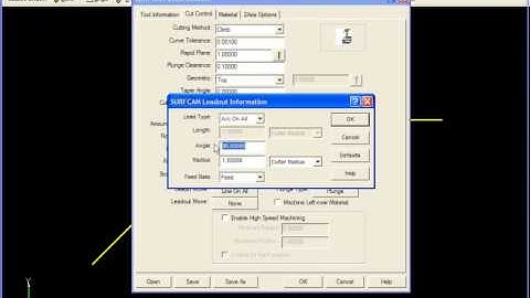 SURFCAM Tutorial - 2-Axis: Advanced Contour Machining - Open Contour