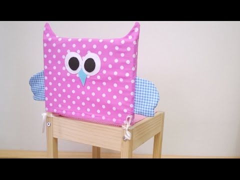 Diy Baykus Sandalye Kilifi Yapilisi Owl Chair Cover Tutorial