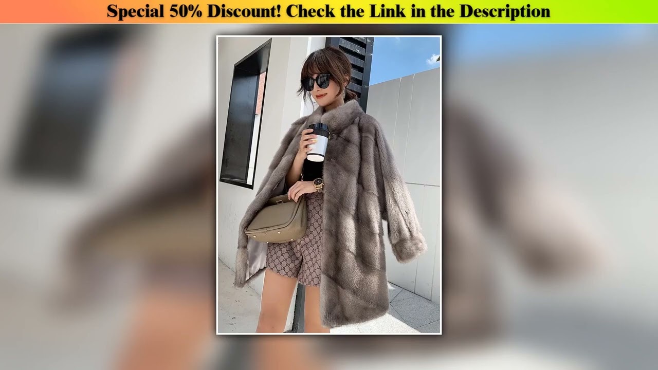 Exclusive HDHOHR 2025 New Import Real Mink Fur Coats Women High Quality Winter Warm Thick Natural M