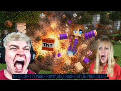 He SECRETLY Make ROMY Sis Crash Out In MINECRAFT..