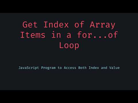 How to Get Index & Value in a JavaScript for ... of Loop – The Smart Way!
