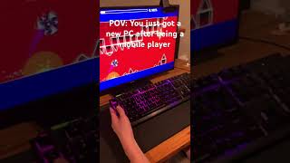 Mobile players be like #geometrydash #gd #gdmemes #memes #mobile