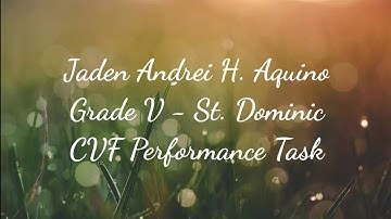 CVF/GMRC Performance Task (Grade 5)