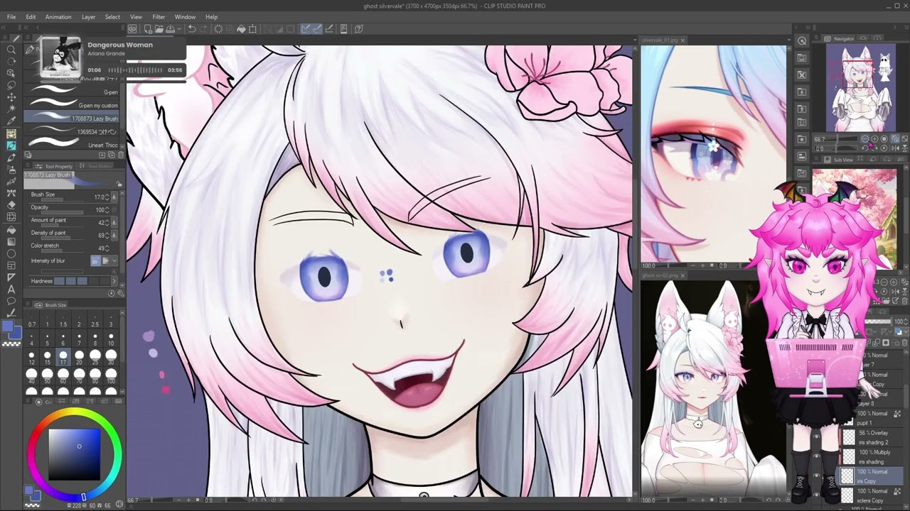 [VOD] Silvervale fanart progress before gaming | Jan 16, 2026