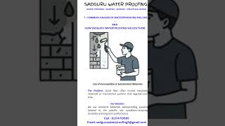 Common Causes of Waterproofing Failure