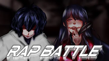 【RAP BATTLE】 Jeff the Killer vs Kuchisake-onna (feat. Azia)