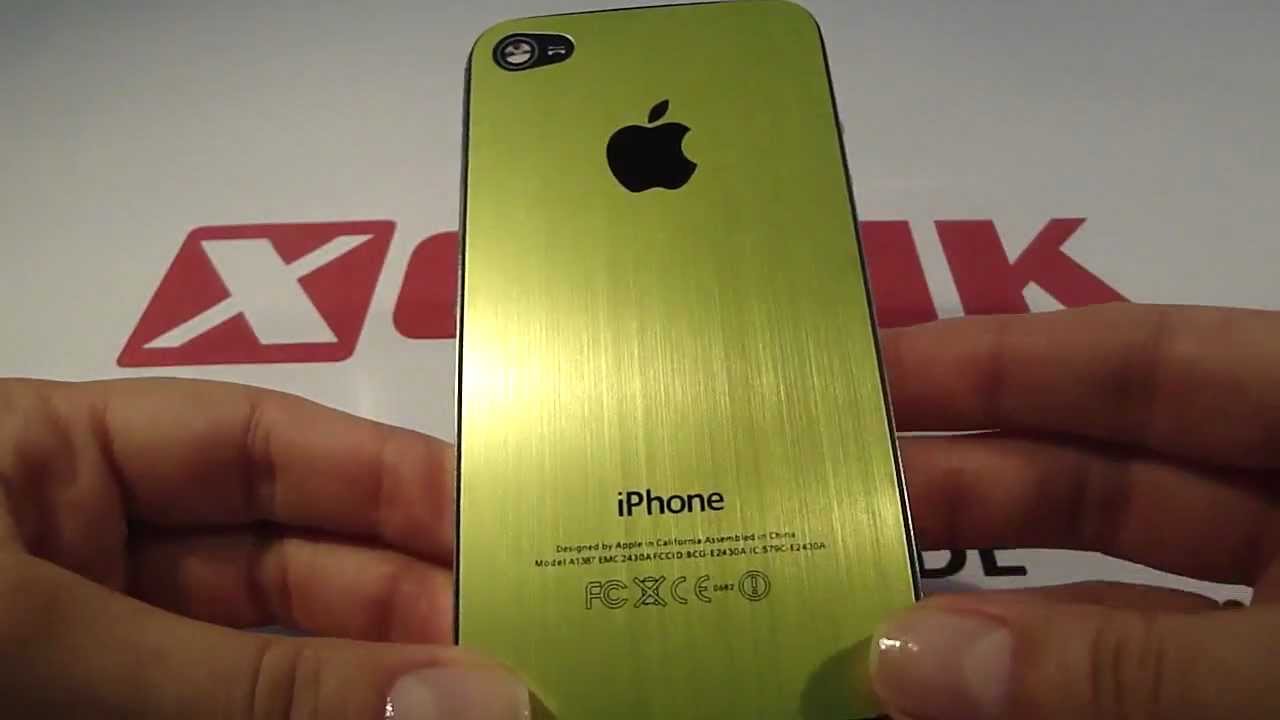 iPhone 4 / iPhone 4S aluminium green back cover