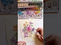 Kompozycja #akwarele #malowanie #kwiaty  #painting #watercolor #tutorial #paintingprocess #art