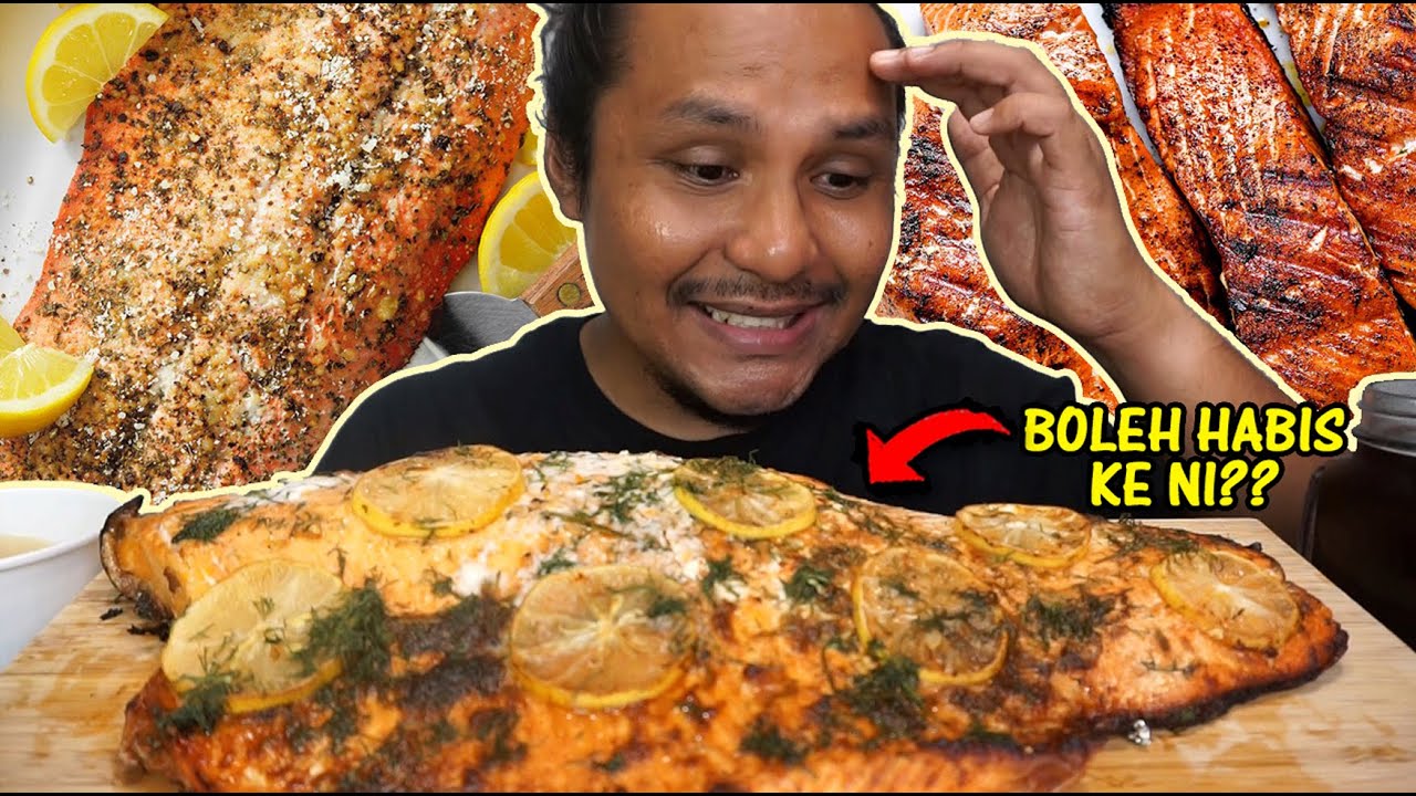 Rasa macam tersilap order ni (mukbang malaysia) GRILLED SALMON
