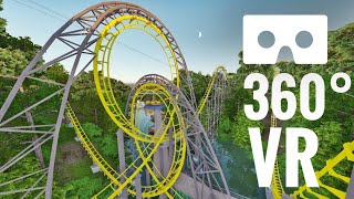 [360 video] Busch Gardens 360° VR Box Roller Coaster POV Virtual Reality screenshot 4