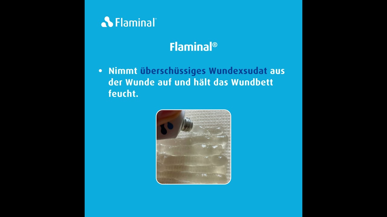 Flaminal® vs üblichen Hydrogel