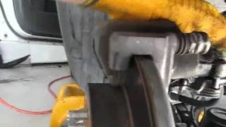 suzuki SX4 rear brake pad replacement.wmv