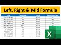 Power of LEFT, RIGHT & MID Formula in Excel | Extract Text Instantly