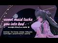 VRC ASMR Sweet Maid Tucks You in & Massages Your Stress Away (soft face tracing, shoulder massage)