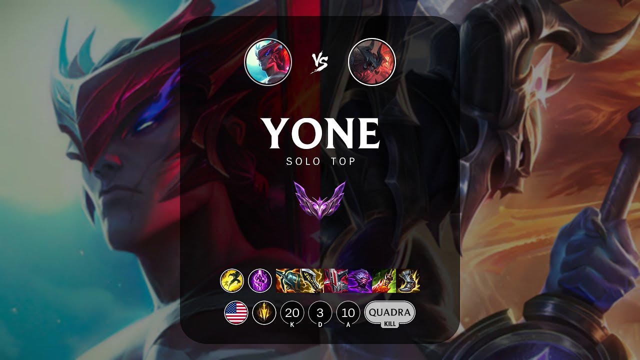 Yone Top vs Aatrox - NA Master Patch 14.7