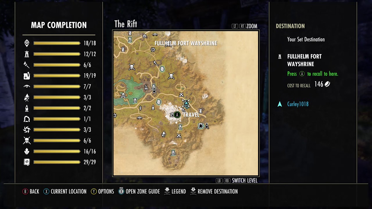 Eso Rift Treasure Map