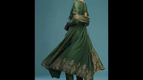 Partywear anarkali dress design 2021/ anarkali suit/shorts /anarkali Kurti/green anarkali dress
