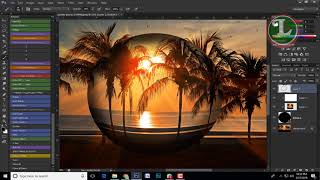 How to Make Water Drop Ball in Photoshop cs 6 Tutorial 2018 by Lucky Studio screenshot 1
