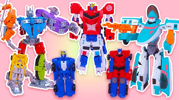 9 Minutes of Satisfying Unboxing: Epic Battle of 3 Transforming Robots | ASMR