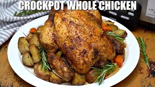 How to Make Crockpot Whole Chicken - Sweet and Savory Meals