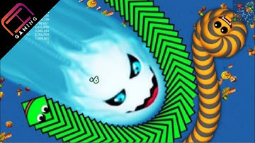 WORMS ZONE.IO || PRO VS NOOB BEST KILLS || BIG SNAKE SAMP WALA GAME || ICE SNAKE || CHARSI GAMING