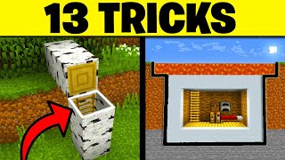 13 TRICKS in MINECRAFT um deine BASIS zu VERSTECKEN! screenshot 4