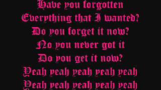 Avril Lavigne - Forgotten Lyrics